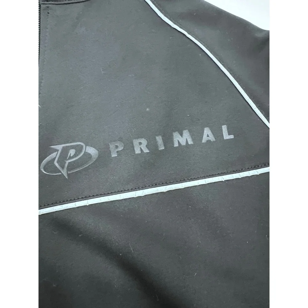 Primal Wear Traverso Mens Large Cycling Jacket Black Thermal Fleece Full Zip L